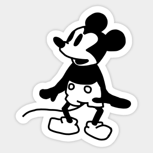 Cute Mouse in Steamboat Willie 1928 Sticker